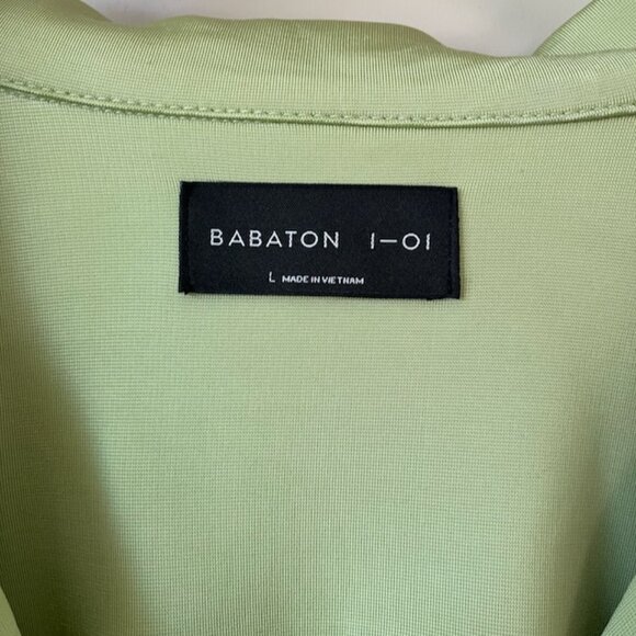 BNWT Aritzia Babaton "Bowling" Shirt Pistachio Green - Picture 9 of 13